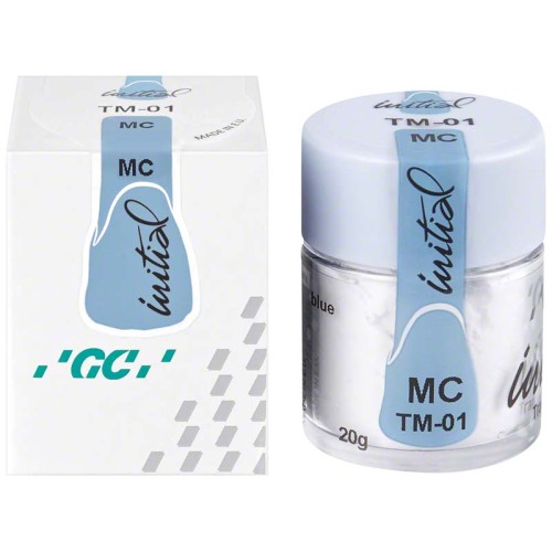 Initial MC
 Pot de-20g Format-Poudre Teinte-TM-01 Blue