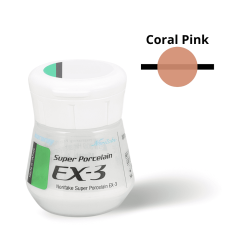 Super Porcelain EX-3
 Couleur-Coral Pink Pot de-10g Nuance-Modifier